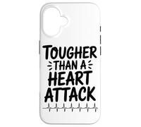 Carcasa para iPhone 16 Más Duro Que Un Ataque Al Corazón. Resiliencia Y Coraje