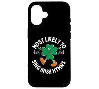 Carcasa para iPhone 16 Más probabilidades de Cantar un Himno irlandés Shamrock Día de San Patricio