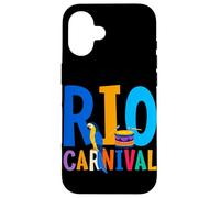 Carcasa para iPhone 16 Máscara de Carnaval de Río Brasil Festival de Brasil Recuerdo brasileño