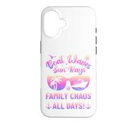 Carcasa para iPhone 16 Matching Family Boat Waves Sun Rays Family Chaos All Days