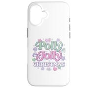 Carcasa para iPhone 16 Mattel - Polly Pocket Holidays - Polly Jolly Navidad Iconos