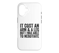Carcasa para iPhone 16 Me costó un Brazo y una Pierna, Pero pude negociar un amputado