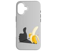 Carcasa para iPhone 16 Me Gusta el plátano optimista Pop-Art