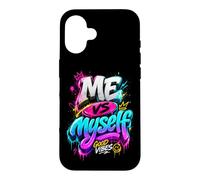 Carcasa para iPhone 16 Me Vs Myself Graffiti Style Urban Streetwear Apparel Design