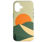 Carcasa para iPhone 16 Medio Siglo Montaña Puesta del Sol Paisaje