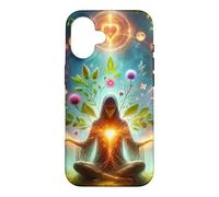 Carcasa para iPhone 16 Meditación del Despertar Espiritual Arte Energía Cósmica