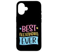 Carcasa para iPhone 16 Mejor Nombre Personalizado a Juego de Alexandra Ever