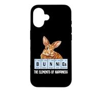 Carcasa para iPhone 16 Mens Womens Kids Elements of Happiness Bunnies Lover
