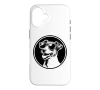 Carcasa para iPhone 16 Mens Womens Kids Girls Sunglasses Jack Russell Terrier Lover
