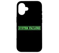 Carcasa para iPhone 16 Mensaje DE Error del COMPUTADOR DE FALLO del Sistema