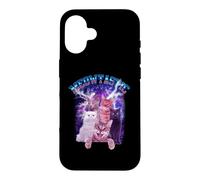 Carcasa para iPhone 16 Meowtastic Meow Cat Fantastic 80s Funny Kitten Cats Lover