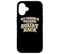 Carcasa para iPhone 16 Mi Cardio está Caminando hacia el Estante de Sentadillas