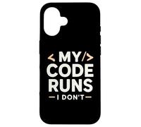 Carcasa para iPhone 16 Mi código se Ejecuta yo no | Coding Joke Funny Software Engineer