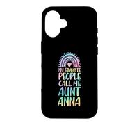 Carcasa para iPhone 16 Mi Gente Favorita me Llama tía Anna Nombre tía