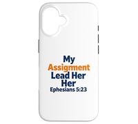 Carcasa para iPhone 16 Mi misión Lleva a Sus Efesios 5:23 Fe Cristiana