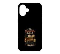 Carcasa para iPhone 16 Mi pasatiempo Favorito es Evitar a la Gente