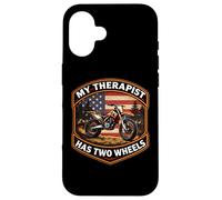 Carcasa para iPhone 16 Mi Terapeuta Tiene una Moto de Cross de Dos Ruedas Motocross American MX
