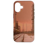 Carcasa para iPhone 16 Midwest Gothic Aesthetic Rural Train Refinery Winter Vibes