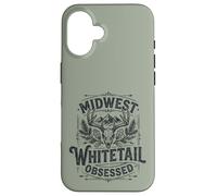 Carcasa para iPhone 16 Midwest Whitetail Deer Skull Buck Hunting