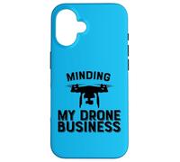 Carcasa para iPhone 16 Minding My Drone Business Divertido Drone
