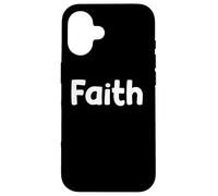 Carcasa para iPhone 16 Minimal Faith Word Design Simple Powerful Expression Tees