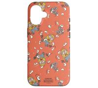 Carcasa para iPhone 16 Minions & Monsters Henry and Irene All Over Print