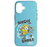 Carcasa para iPhone 16 Minions & Monsters James Show Me That Smile