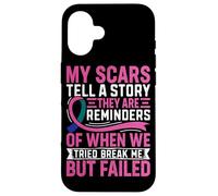 Carcasa para iPhone 16 Mis Cicatrices cuentan una Historia Que recuerdan Cuando probamos BR