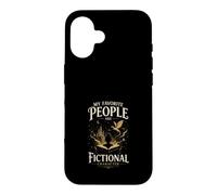 Carcasa para iPhone 16 Mis Personajes Favoritos Son Ficcion Amante de Libros