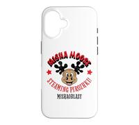 Carcasa para iPhone 16 Misha Moose Mishaoblast Divertido Soviético Retro Propaganda