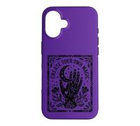 Carcasa para iPhone 16 Místico Vintage Quiromancia Mano Luna Mágica Arte Popular Diseño