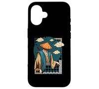 Carcasa para iPhone 16 Mito Legendario japonés del Paisaje Nublado de la Cultura del Guerrero Ron