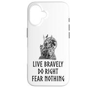 Carcasa para iPhone 16 Mitología nórdica - Dios nórdico Odin - No temer Nada - Medieval