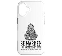 Carcasa para iPhone 16 Mitología Vikinga Motivacional - Odin - Protegida por Dioses