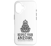 Carcasa para iPhone 16 Mitología vikinga - Respeta a Tus antepasados - Dios nórdico Odin
