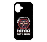 Carcasa para iPhone 16 Mixed Martial Arts MMA Fight To Survive Cage Fighting