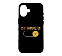 Carcasa para iPhone 16 Modo de Ritmo Activado para Bateristas y Aquellos Que Mantienen el Ritmo