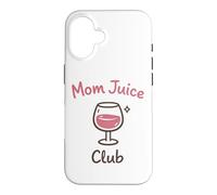 Carcasa para iPhone 16 Mom Juice Club Funny Wine Drinking Mothers Humor Design