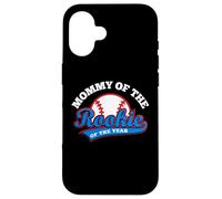 Carcasa para iPhone 16 Mommy of The Rookie of The Year Baseball Mom First Birthday
