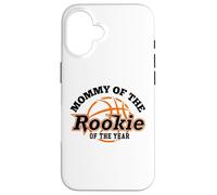 Carcasa para iPhone 16 Mommy Rookie of The Year Basketball Mom of The Birthday Boy