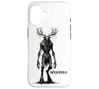 Carcasa para iPhone 16 Monstruo Wendigo, Skinwalker, críptido, Malvado Monstruo de Terror