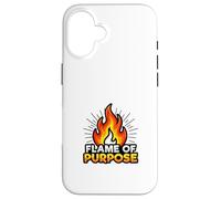 Carcasa para iPhone 16 Motivación impulsada por un propósito Diseño de mentalidad de energía de Fuego