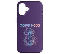 Carcasa para iPhone 16 Mount Hood Oregon Recogimiento de Hongos | Monte Hood O Micología