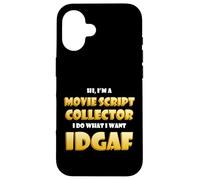 Carcasa para iPhone 16 Movie Script Collector Film Memorabilia Collection TV Script