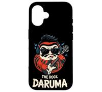 Carcasa para iPhone 16 Música Rock Daruma Japonés Kanji Souvenir Japón