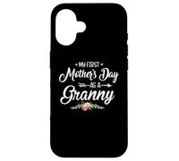 Carcasa para iPhone 16 My First Mother's Day as a Granny New Mom Mothers Day 2024