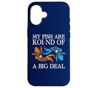 Carcasa para iPhone 16 My Fish Are Koi-nd of A Big Deal Divertido Koi Keeper