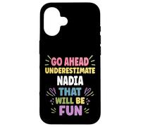 Carcasa para iPhone 16 Nadia Personalized Women's Gift Custom Nadia