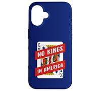 Carcasa para iPhone 16 Naipes No Kings In America Pro-Democracy Patriotic