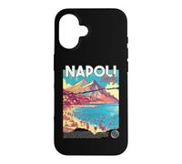 Carcasa para iPhone 16 Napoli Nápoles Italia Retro Viajes Arte Mediterráneo Playa
